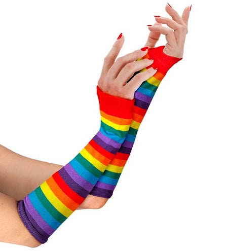 E-Carnavalskleding.nl Vingerloze handschoenen 33cm Anouk