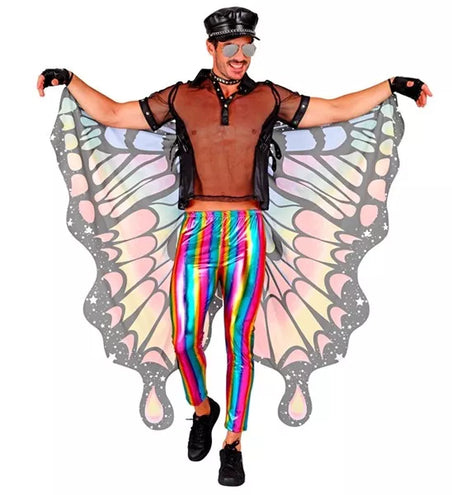 E-Carnavalskleding.nl Vlinder vleugels regenboog 175 x 140cm Sara