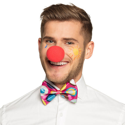 E-Carnavalskleding.nl Vlinderstrik Clown multi