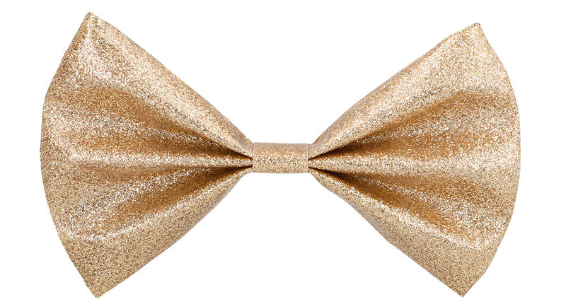 E-Carnavalskleding.nl Vlinderstrik Glitter goud