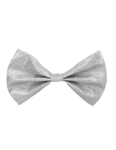 E-Carnavalskleding.nl Vlinderstrik Glitter zilver