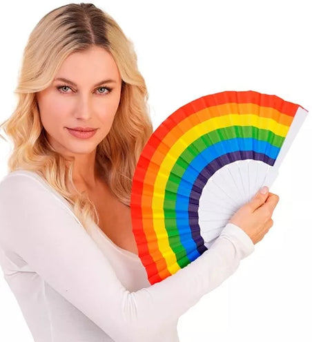 E-Carnavalskleding.nl Waaier regenboog Anouk