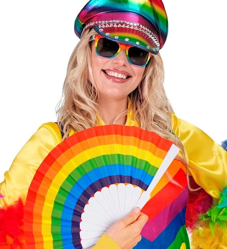 E-Carnavalskleding.nl Waaier regenboog Anouk