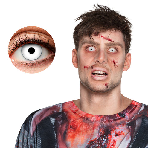 E-Carnavalskleding.nl Weeklenzen wit Zombie