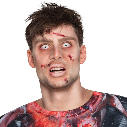 E-Carnavalskleding.nl Weeklenzen wit Zombie