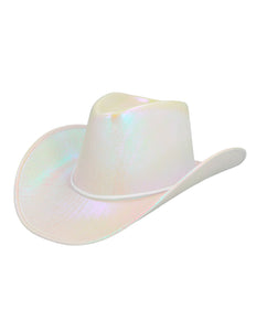 E-Carnavalskleding.nl Witte cowboyhoed Pearl wit