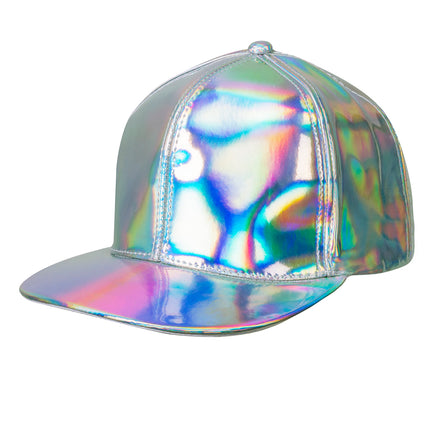 E-Carnavalskleding.nl Zilveren pet holografisch