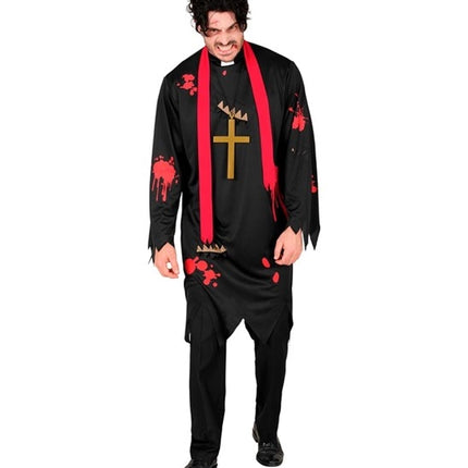 E-Carnavalskleding.nl Zombie priester kostuum horror Henk