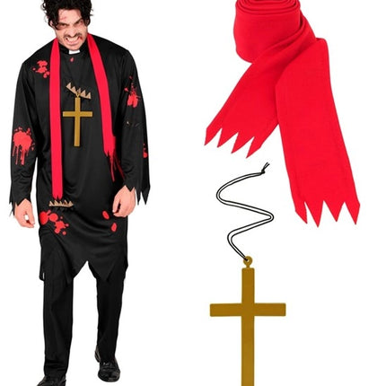 E-Carnavalskleding.nl Zombie priester kostuum horror Henk