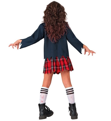 E-Carnavalskleding.nl Zombie schoolmeisje kostuum Emma kinderen