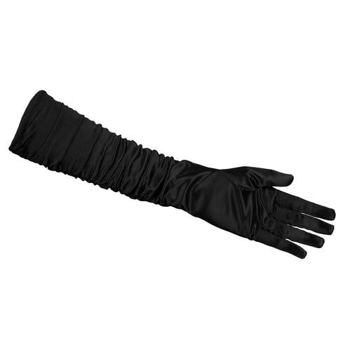 E-Carnavalskleding.nl Zwarte handschoenen elleboog Hollywood