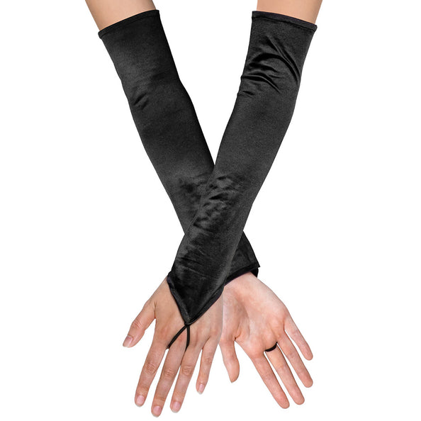 E-Carnavalskleding.nl Zwarte handschoenen opera Paris