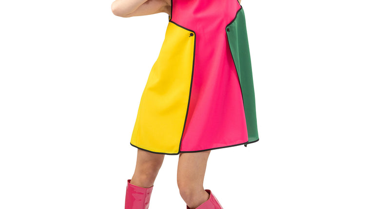 Funny Fashion 50's jurkje Color block