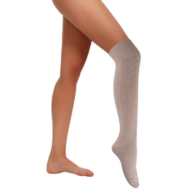 Funny Fashion Beige Tiroler kniekousen