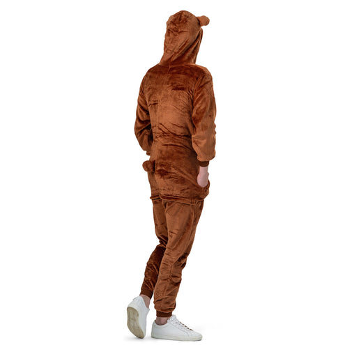 Funny Fashion Bruine Beer pak onesie volwassenen Bron