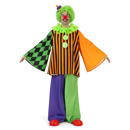 Funny Fashion Clown Pierolino volwassenen
