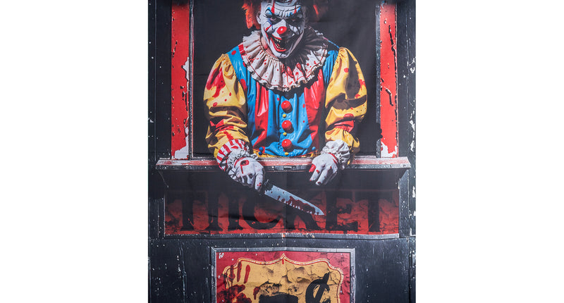 Funny Fashion Deurgordijn clown Halloween