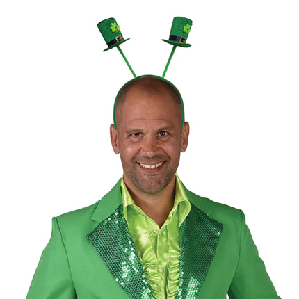 Funny Fashion Diadeem met mini hoedjes St. Patrick's Day