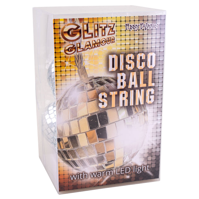 Funny Fashion Disco ballen slinger met verlichting
