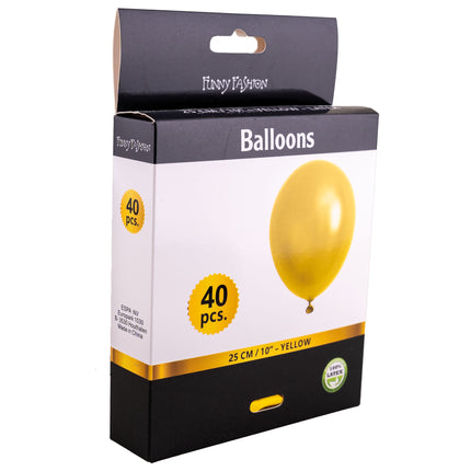 Funny Fashion Gele latex ballonnen 40st
