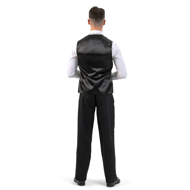 Funny Fashion Gilet dobbelstenen zwart/wit