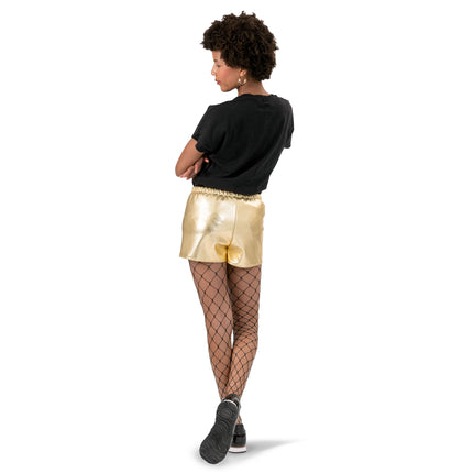 Funny Fashion Gouden korte broek hotpants dames