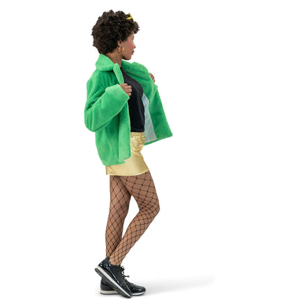 Funny Fashion Groene bontjas fluffy