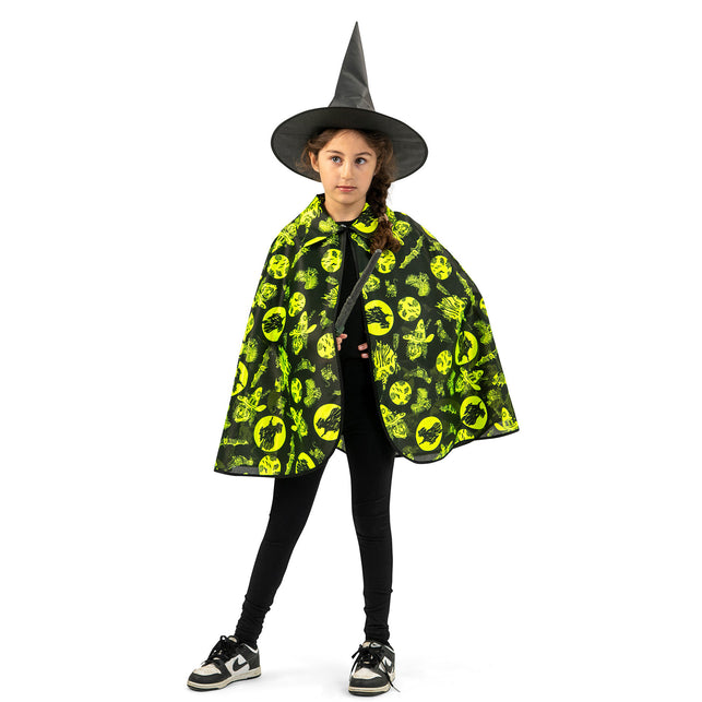 Funny Fashion Halloween cape fluo kind