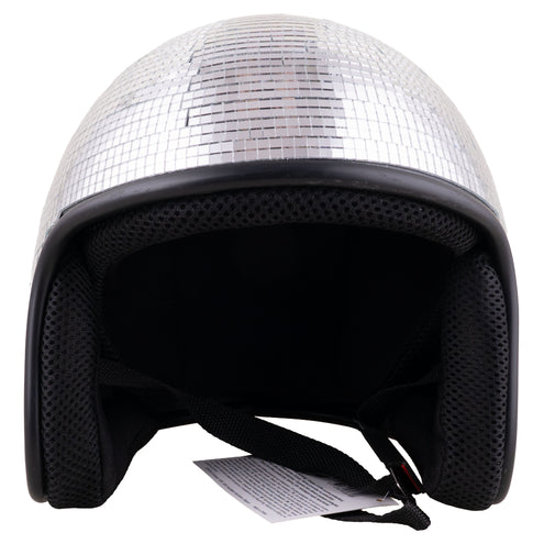Funny Fashion Helm met spiegeltjes Disco bal