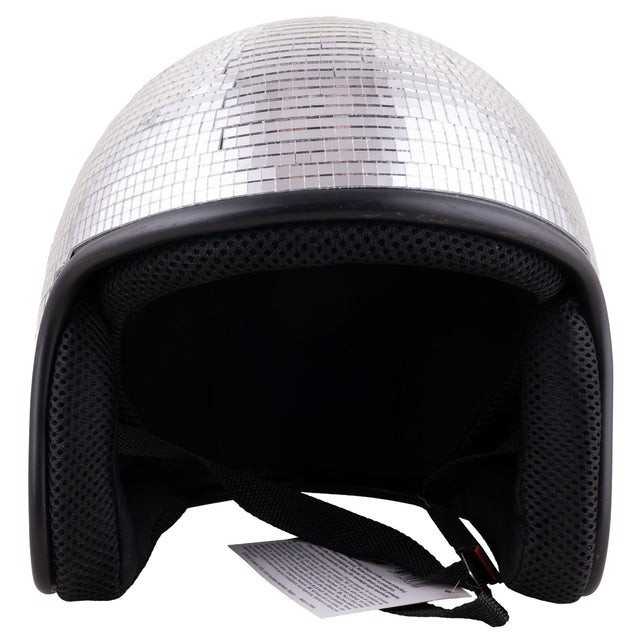 Funny Fashion Helm met spiegeltjes Disco bal