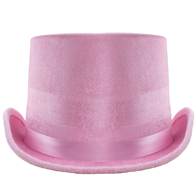 Funny Fashion Hoge hoed roze unisex