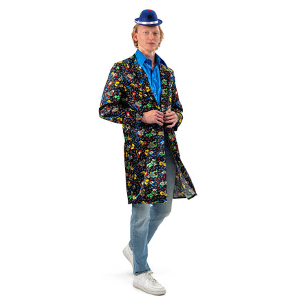 Funny Fashion Jas met clowntjes heren