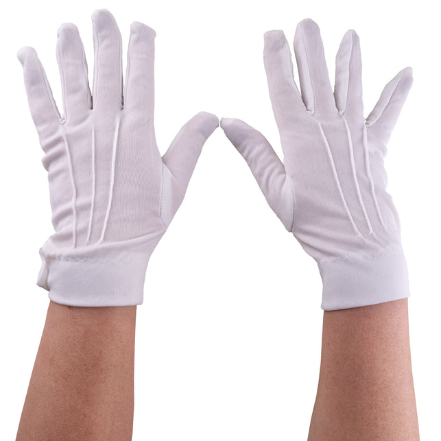 Funny Fashion Korte witte handschoenen