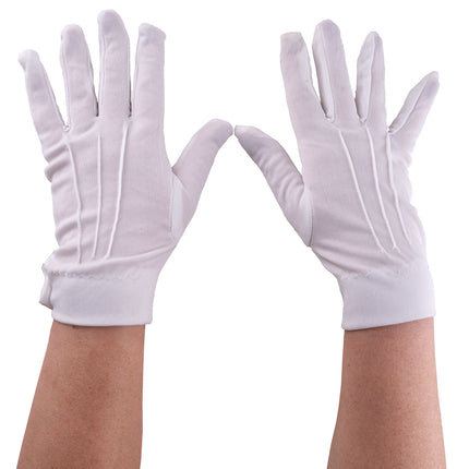 Funny Fashion Korte witte handschoenen