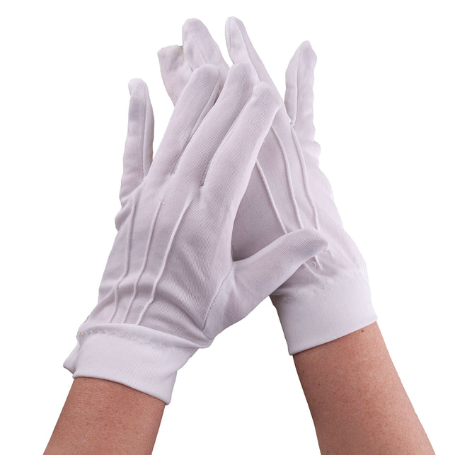 Funny Fashion Korte witte handschoenen