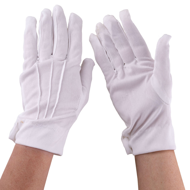 Funny Fashion Korte witte handschoenen