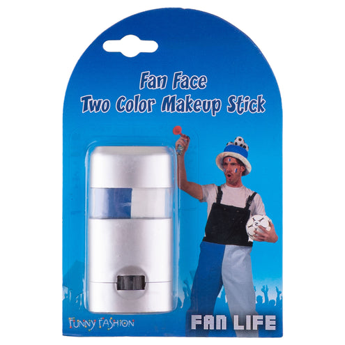 Funny Fashion Make-Up stick Blauw/wit painstick