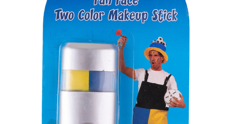 Funny Fashion Make-Up stick Geel/Blauw | Feestschmink