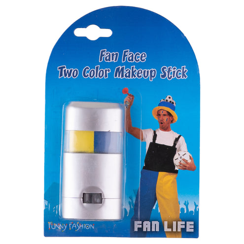 Funny Fashion Make-Up stick Geel/Blauw | Feestschmink