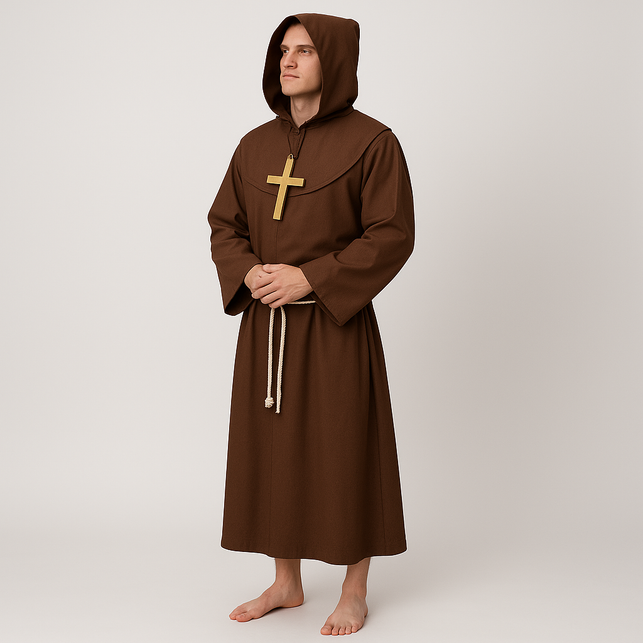 Funny Fashion Monnik kostuum bruin