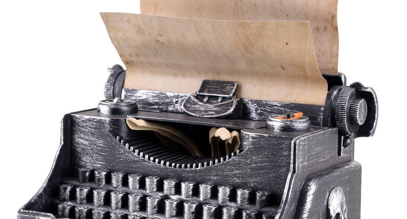 Funny Fashion Ouderwetse typemachine decoratie