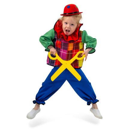 Funny Fashion Regenboog clownspak kind