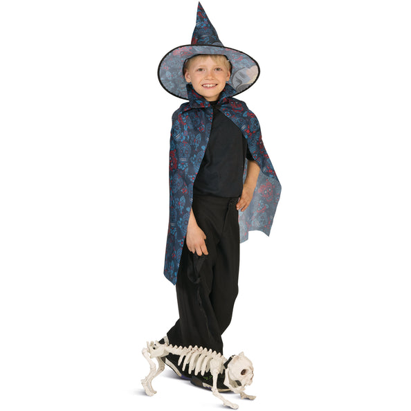 Funny Fashion Schedel cape kinderen