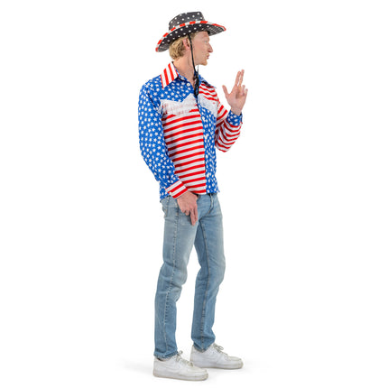 Funny Fashion Shirt Amerika vlag heren