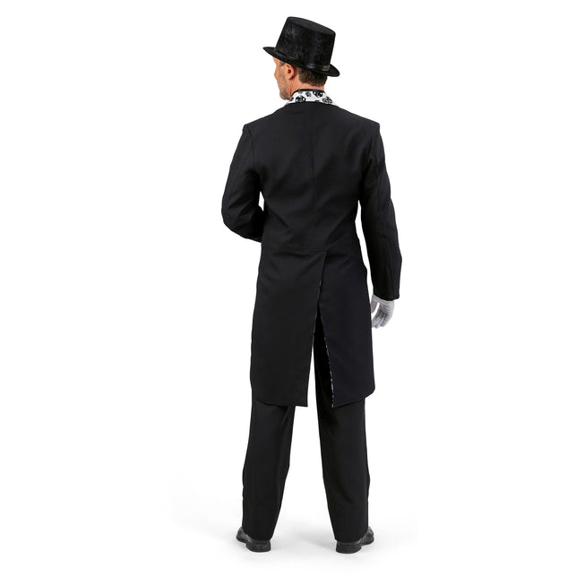 Funny Fashion Slipjas zwart dobbelstenen heren