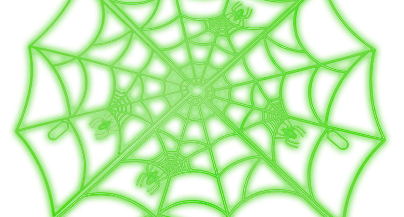 Funny Fashion Spinnenweb glow in the dark