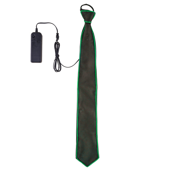 Funny Fashion Stropdas met licht groen