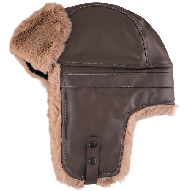 Funny Fashion Vliegenier muts met nep bont