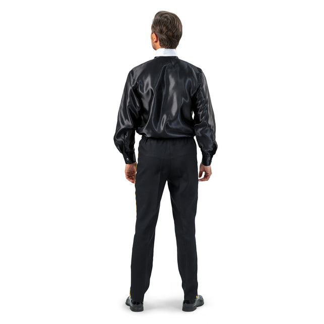 Funny Fashion Zwarte broek met gouden bies
