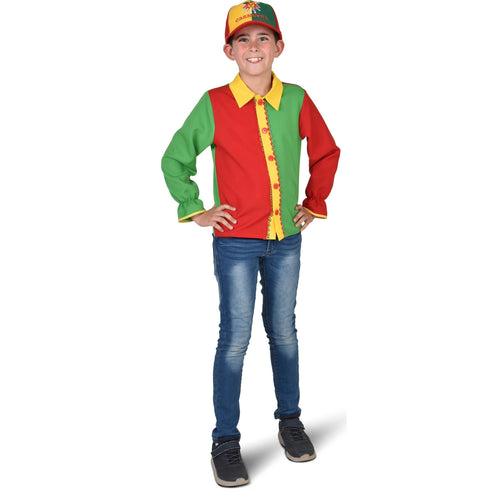 Magic by Freddy's Overhemd blouse rood geel groen kind